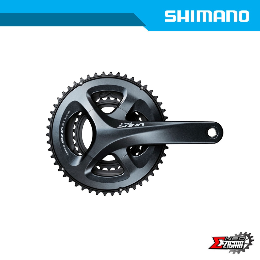 Chainwheel Road SHIMANO Sora FC-R3000 50x34x170mm 9-Spd w/o B.B. Parts Ind. Pack EFCR3000CX04X