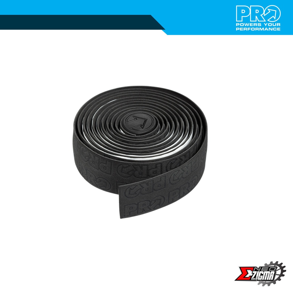 Handle Bar Tape Road PRO Sport Control Team EVA Debossed 3mm PRTA0057 Black