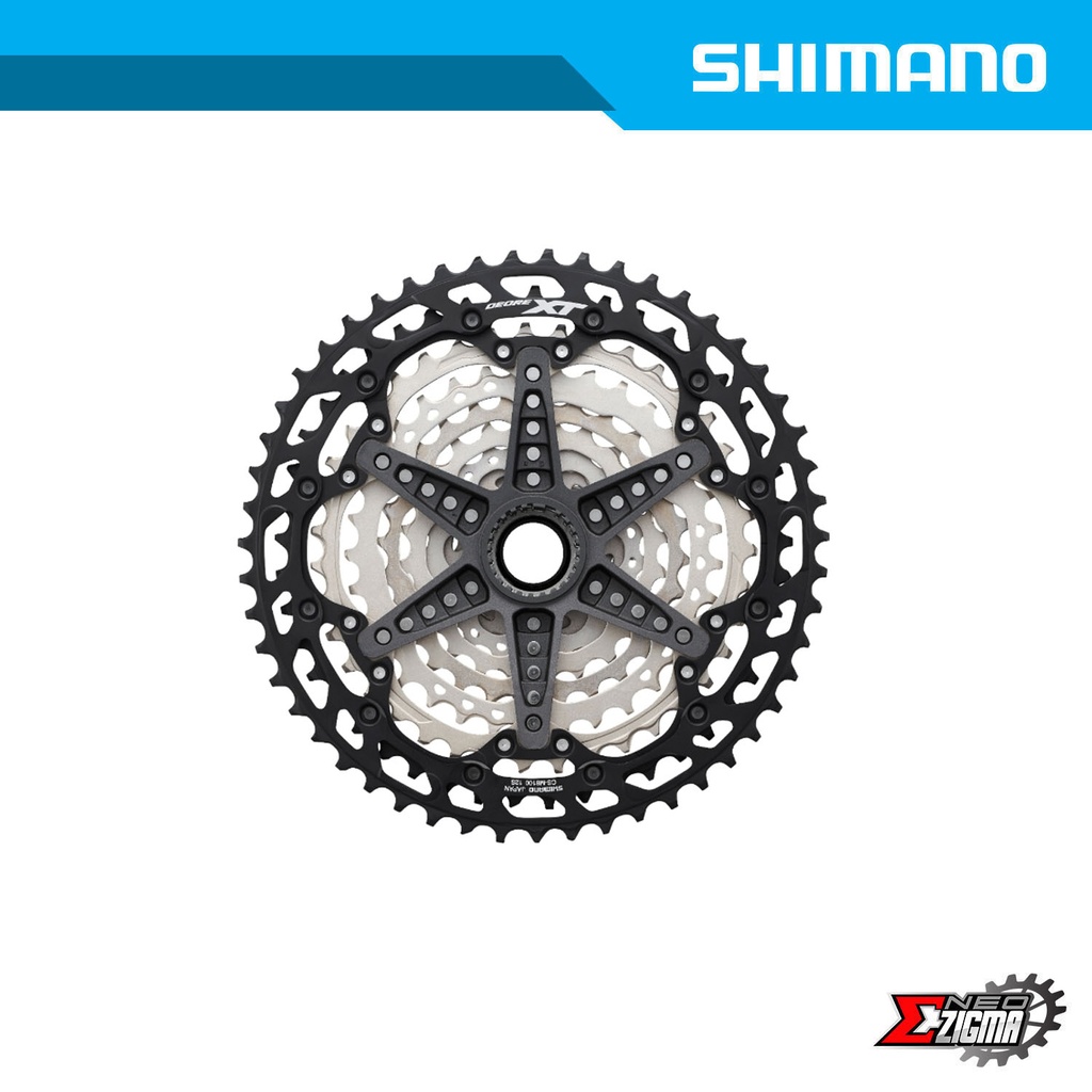 Cassette Sprocket MTB SHIMANO XT CS-M8100 12-Spd (Hyperglide+) 10-51T Micro Spline Ind. Pack  ICSM8100051