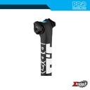 Seat Post DH PRO Tharsis 9.8 1 Bolt Clamp System White Logo