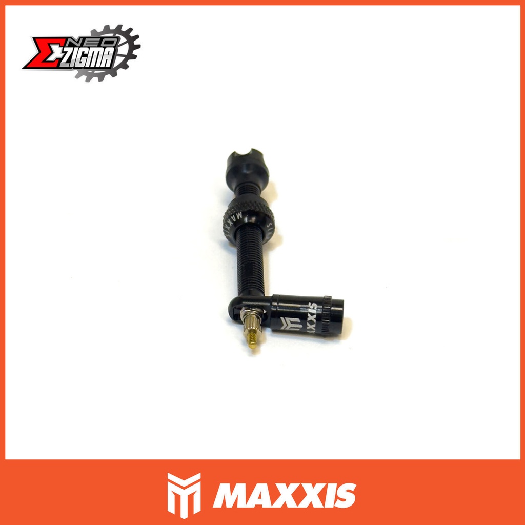 Valve Kit MAXXIS 50mm For Tubeless Rim (2Pcs with Cap & Spare Valve Core)