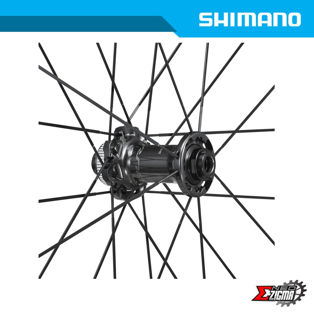 Wheel Set Road SHIMANO Dura-Ace WH-R9270-C60-HR-TL 12mm E-thru Tubeless Disc Brake Clincher Full Carbon For 12-Spd 100/142mm Ind. Pack EWHR9270C60LFEREDB