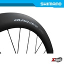 Wheel Set Road SHIMANO Dura-Ace WH-R9270-C60-HR-TL 12mm E-thru Tubeless Disc Brake Clincher Full Carbon For 12-Spd 100/142mm Ind. Pack EWHR9270C60LFEREDB