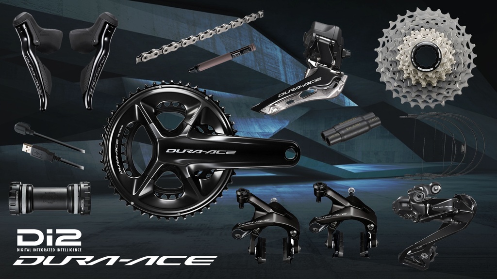 Group Set Road SHIMANO Dura-Ace Di2 R9200/R9250 2x12-Spd Rim Brake