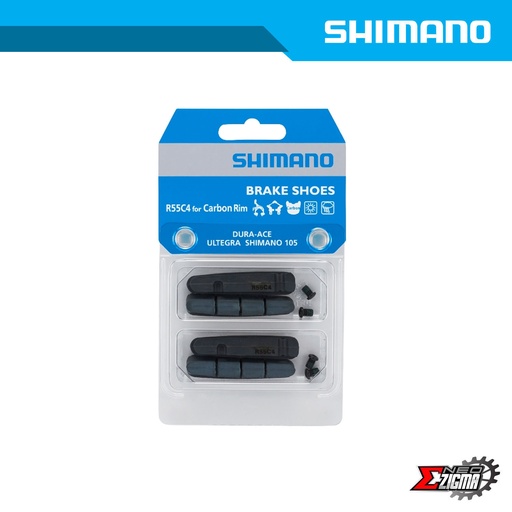 Brake Shoe Road SHIMANO Dura-Ace R55C4 For Carbon Rim Cartridge Type (2 Pairs) Ind. Pack Y8L298072