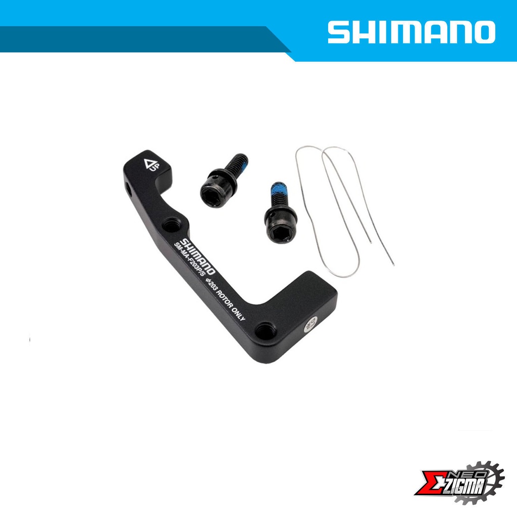 Disc Adapter SHIMANO Others SM-MA-R203P/S Post to Std  203mm Rear Ind. Pack ISMMAR203PSA