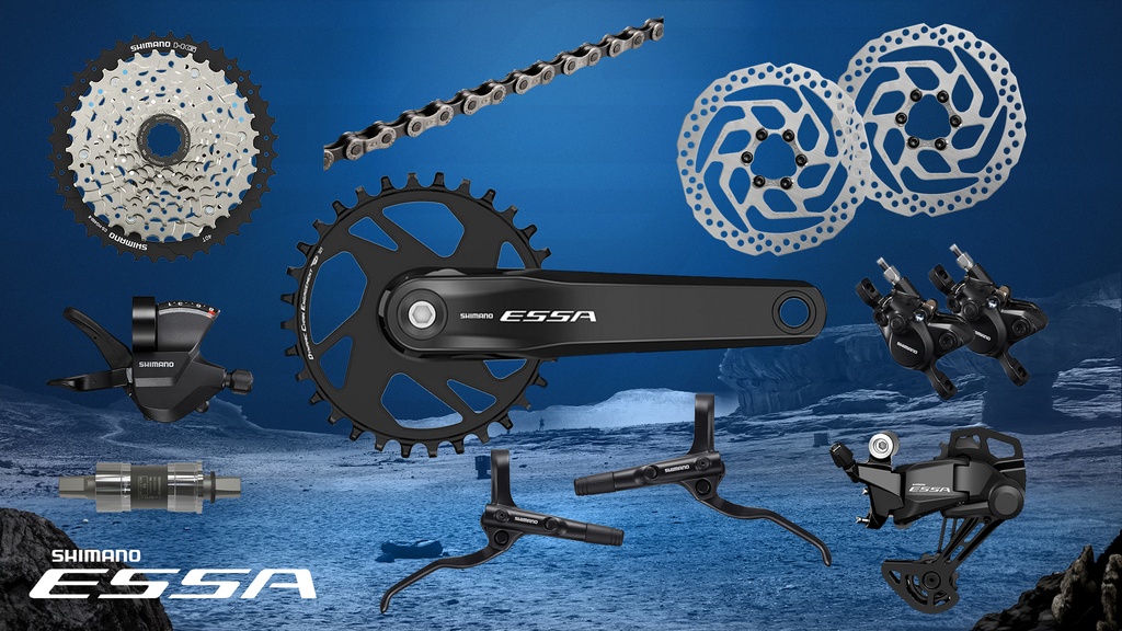 Group Set MTB SHIMANO Essa U2000 1x8-Spd Disc Brake