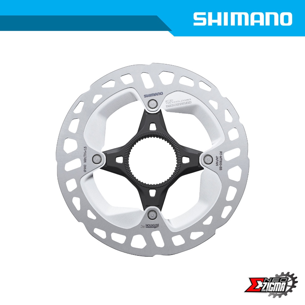 Disc Rotor MTB SHIMANO XT RTMT800SS 140mm w/ Large Lock Ring Center Lock IceTech Freeza Ind. Pack IRTMT800SSE