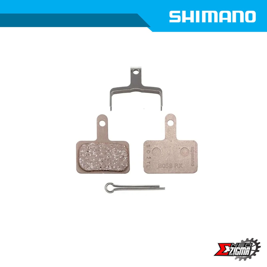 Disc Brake Pad MTB SHIMANO Others B05S-RX Resin For BR-M375/396/416/446/475/496 Semi-Bulk Pack (50prs/pack) EBPB05SRXCS