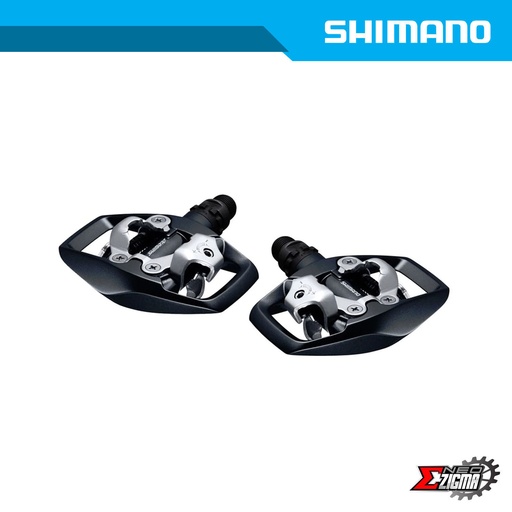 [PDSH142E] Pedal MTB SHIMANO Road-Others PD-ED500 SPD Dual Sided Flat  w/ Cleats Ind. Pack EPDED500
