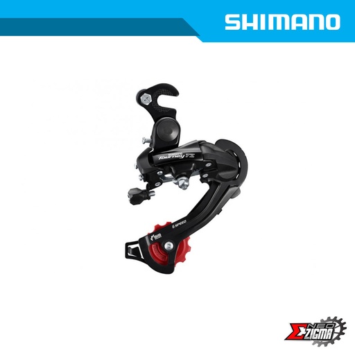 [RDSH171E] Rear Derailleur MTB SHIMANO Tourney RD-TZ500GS 7-Spd Med Cage Bracket Type Ind. Pack ERDTZ500GSB