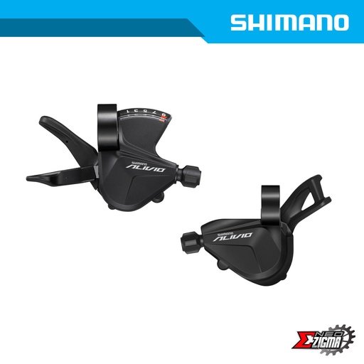 [SLSH163E] Shifter MTB SHIMANO Alivio SL-M3100 2x9-Spd Rapid Fire F/R Ind. Pack ESLM31002PA